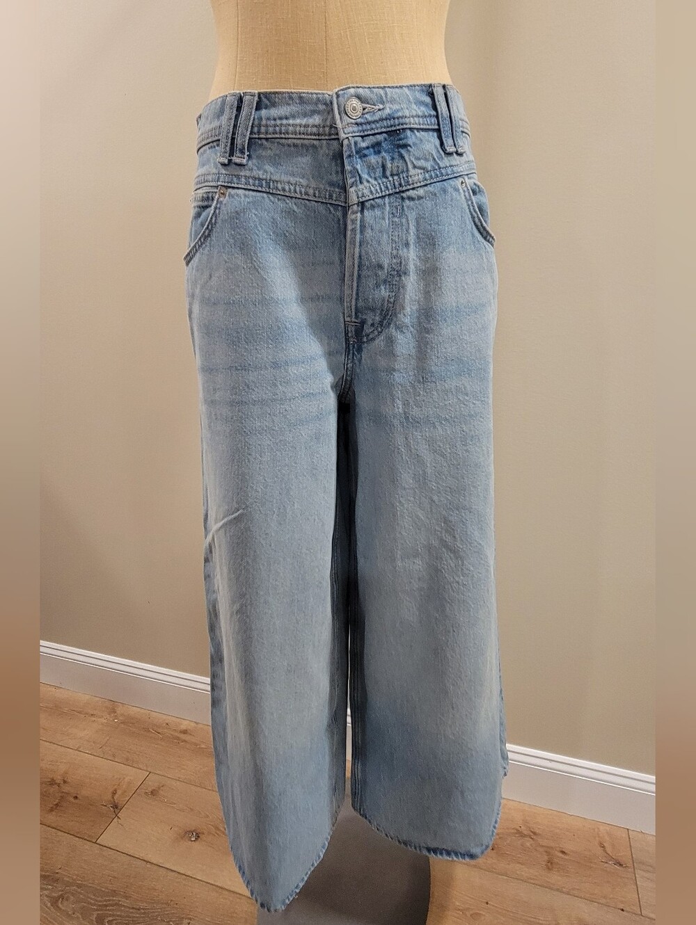 We The Feee Light Blue Wide-Leg Jeans